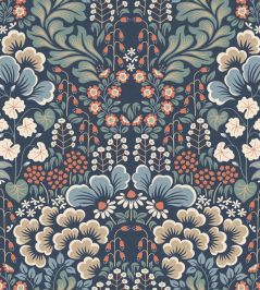Blomstervall Wallpaper by Borastapeter Blue Blomstervall Wallpaper by Borastapeter Blue