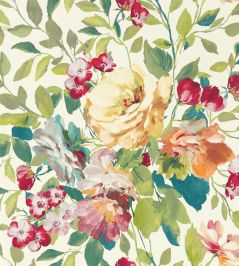 Bloom Wallpaper by Clarke & Clarke Multi Bloom Wallpaper by Clarke & Clarke Multi