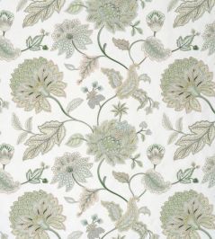 Bloom Fabric by James Hare Green Bloom Fabric by James Hare Green