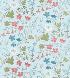 Bloom Fabric by Thibaut Spa Blue Bloom Fabric by Thibaut Spa Blue
