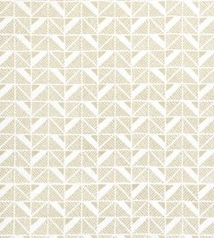 Bloomsbury Square Fabric by Anna French Beige Bloomsbury Square Fabric by Anna French Beige