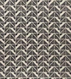 Bloomsbury Square Fabric by Anna French Black Bloomsbury Square Fabric by Anna French Black