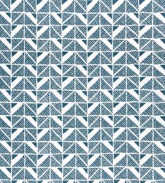 Bloomsbury Square Fabric by Anna French Blue Bloomsbury Square Fabric by Anna French Blue