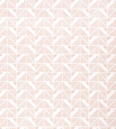 Bloomsbury Square Fabric by Anna French Blush Bloomsbury Square Fabric by Anna French Blush