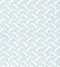 Bloomsbury Square Fabric by Anna French Soft Blue Bloomsbury Square Fabric by Anna French Soft Blue