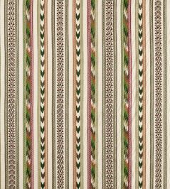 Bloomsbury Stripe Fabric by Morris & Co Forest/Madder Bloomsbury Stripe Fabric by Morris & Co Forest/Madder