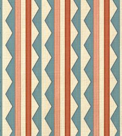 Bloomsbury Stripes Fabric by Ottoline Denim Blue Bloomsbury Stripes Fabric by Ottoline Denim Blue