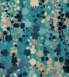 Blossom Wallpaper by Ohpopsi Teal Natural Blossom Wallpaper by Ohpopsi Teal Natural