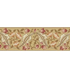 Bluebell & Peony Border Wallpaper by Morris & Co Gold/Madder Bluebell & Peony Border Wallpaper by Morris & Co Gold/Madder