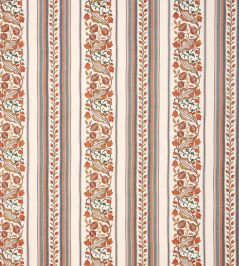 Bluebell & Peony Embroidery Fabric by Morris & Co Russet/Forest Bluebell & Peony Embroidery Fabric by Morris & Co Russet/Forest