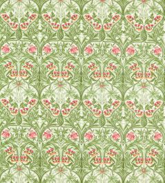 Bluebell Fabric by Morris & Co Leaf Green/Sweet Briar Bluebell Fabric by Morris & Co Leaf Green/Sweet Briar
