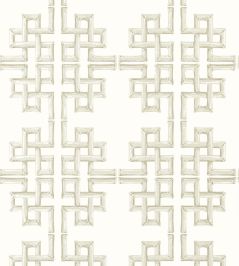 Boca Bamboo Wallpaper by Thibaut Beige Boca Bamboo Wallpaper by Thibaut Beige