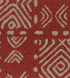 Bogolan Fabric by Titley and Marr Terracotta Bogolan Fabric by Titley and Marr Terracotta