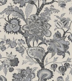 Bombay Fabric by Arley House Charcoal Bombay Fabric by Arley House Charcoal