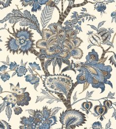 Bombay Fabric by Arley House Cobalt Bombay Fabric by Arley House Cobalt