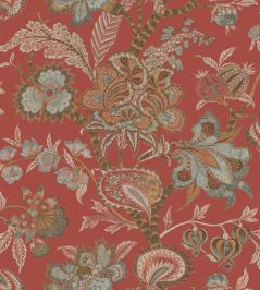 Bombay Fabric by Arley House Terracotta Bombay Fabric by Arley House Terracotta