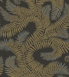 Bombe's Fernery Wallpaper by Josephine Munsey Olive and Dark Grey Bombe's Fernery Wallpaper by Josephine Munsey Olive and Dark Grey