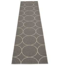 Boo Runner Rug by Pappelina Charcoal/Linen Boo Runner Rug by Pappelina Charcoal/Linen