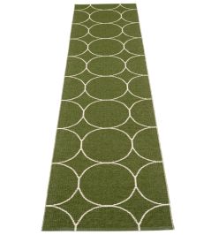 Boo Runner Rug by Pappelina Dark Olive/Vanilla Boo Runner Rug by Pappelina Dark Olive/Vanilla