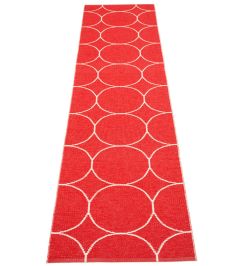 Boo Runner Rug by Pappelina Red/Vanilla Boo Runner Rug by Pappelina Red/Vanilla