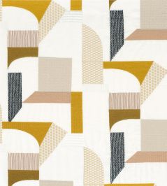 Boomerang Fabric by Camengo Safran Boomerang Fabric by Camengo Safran