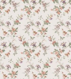 Boscobel Fabric by Nina Campbell Coral/Green Boscobel Fabric by Nina Campbell Coral/Green