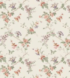 Boscobel Wallpaper by Nina Campbell Coral/Green Boscobel Wallpaper by Nina Campbell Coral/Green