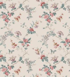Boscobel Wallpaper by Nina Campbell Pink/Teal Boscobel Wallpaper by Nina Campbell Pink/Teal