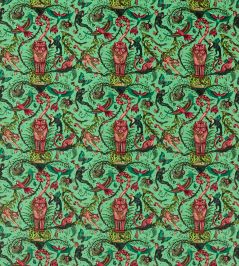 Bosque Dreams Velvet Fabric by Clarke & Clarke Aquamarine Bosque Dreams Velvet Fabric by Clarke & Clarke Aquamarine