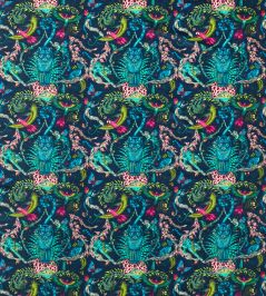 Bosque Dreams Velvet Fabric by Clarke & Clarke Navy Bosque Dreams Velvet Fabric by Clarke & Clarke Navy