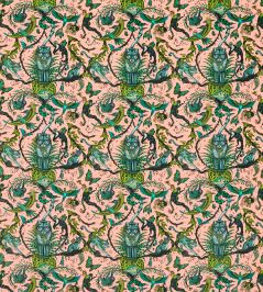 Bosque Dreams Velvet Fabric by Clarke & Clarke Pink Bosque Dreams Velvet Fabric by Clarke & Clarke Pink