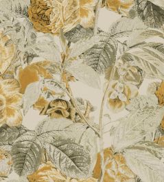 Botanica Fabric by Warwick Mustard Botanica Fabric by Warwick Mustard