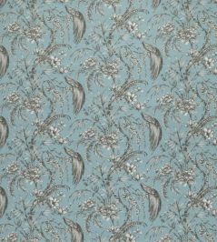 Botanist Fabric by Ashley Wilde Sky Botanist Fabric by Ashley Wilde Sky