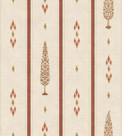 Boteh Wallpaper by Coordonne Vermillion Boteh Wallpaper by Coordonne Vermillion