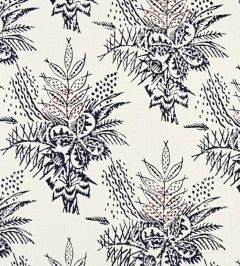 Bouquet Fabric by Christopher Farr Cloth Dark Indigo Bouquet Fabric by Christopher Farr Cloth Dark Indigo