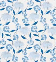 Bouquet Toss Fabric by Schumacher Afternoon Blue Bouquet Toss Fabric by Schumacher Afternoon Blue