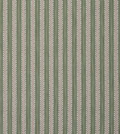 Bourdon Stripe Fabric by Colefax and Fowler Olive Bourdon Stripe Fabric by Colefax and Fowler Olive