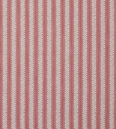 Bourdon Stripe Fabric by Colefax and Fowler Red Bourdon Stripe Fabric by Colefax and Fowler Red