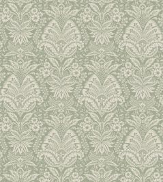 Bourton Damask Fabric by Nina Campbell Sage Bourton Damask Fabric by Nina Campbell Sage