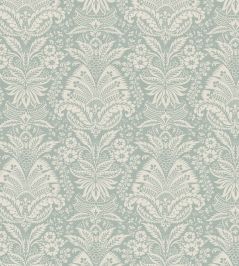 Bourton Damask Wallpaper by Nina Campbell Aqua Bourton Damask Wallpaper by Nina Campbell Aqua