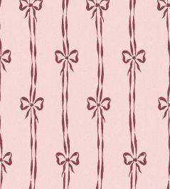 Bow Peep Wallpaper by Woodchip & Magnolia Cherry Pink Bow Peep Wallpaper by Woodchip & Magnolia Cherry Pink