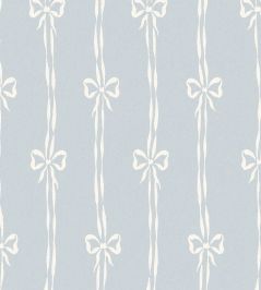 Bow Peep Wallpaper by Woodchip & Magnolia Dusky Blue Bow Peep Wallpaper by Woodchip & Magnolia Dusky Blue