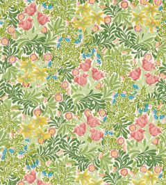 Bower Wallpaper by Morris & Co Boughs Green/Rose Bower Wallpaper by Morris & Co Boughs Green/Rose