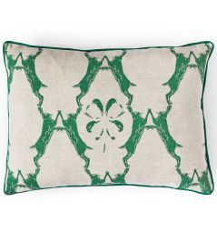 Boxing Hares Cushion 40 x 60cm by Barneby Gates Green Boxing Hares Cushion 40 x 60cm by Barneby Gates Green