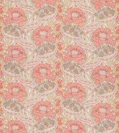Brantwood Cotton Fabric by GP & J Baker Coral/Sand Brantwood Cotton Fabric by GP & J Baker Coral/Sand