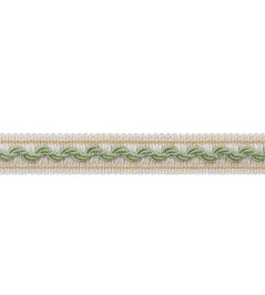 Bree Tape Trimming by Thibaut Willow and Soft Gold Bree Tape Trimming by Thibaut Willow and Soft Gold
