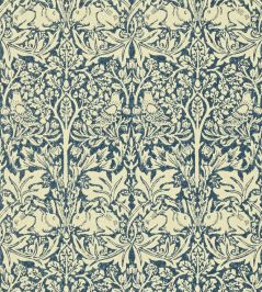 Brer Rabbit Wallpaper by Morris & Co Indigo/Vellum Brer Rabbit Wallpaper by Morris & Co Indigo/Vellum