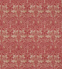 Brer Rabbit Fabric by Morris & Co Red/Hemp Brer Rabbit Fabric by Morris & Co Red/Hemp