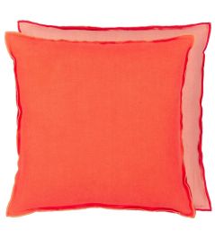 Brera Lino Cushion 45 x 45cm by Designers Guild Nasturtium & Papaya Brera Lino Cushion 45 x 45cm by Designers Guild Nasturtium & Papaya