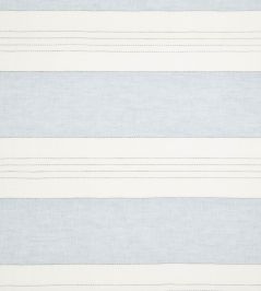 Broad Stripe Linen Fabric by Volga Linen Parma Grey/White Broad Stripe Linen Fabric by Volga Linen Parma Grey/White